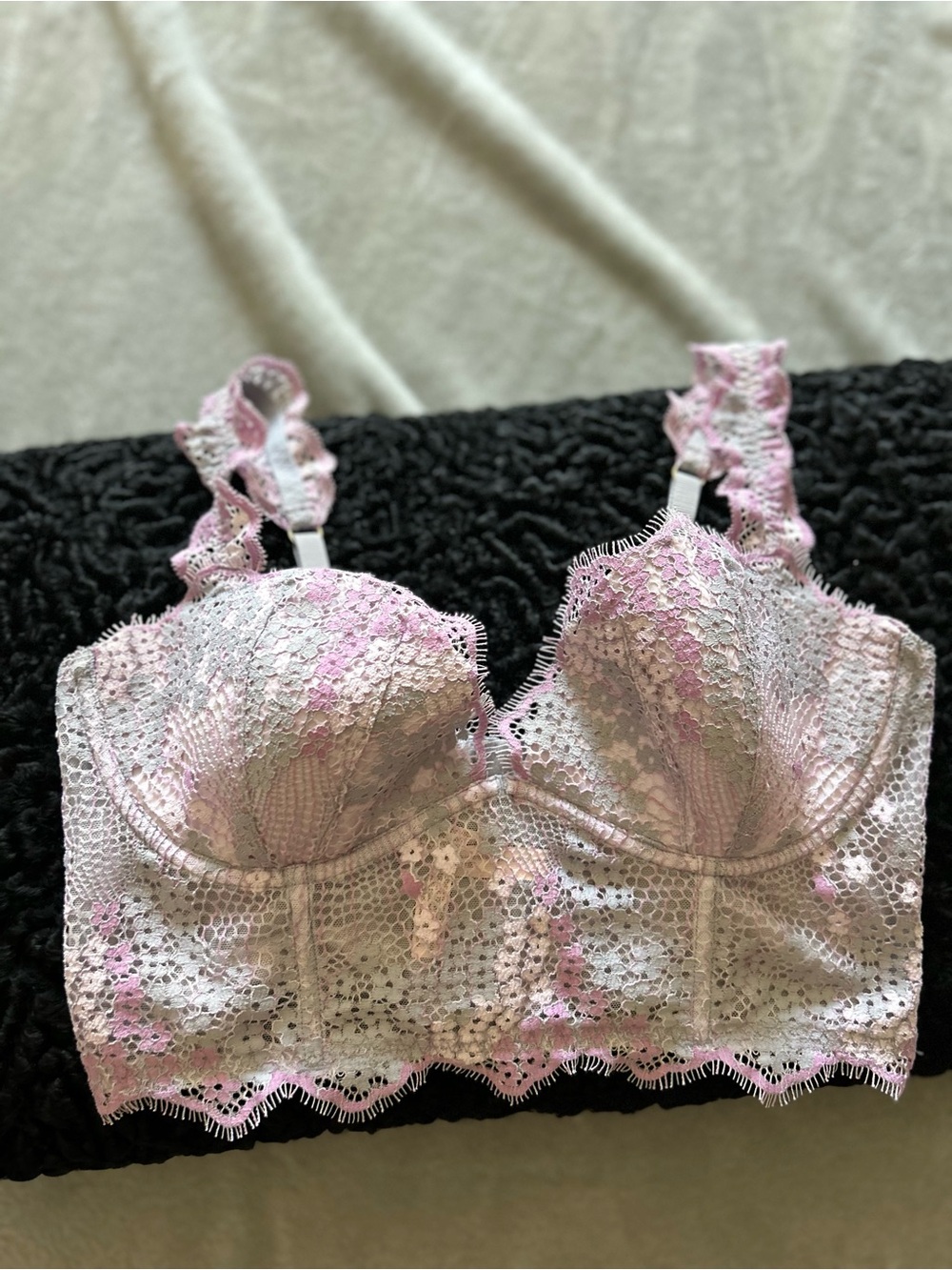 ✨ Victoria's Secret Dream Angels Floral Lace Bustier Corset Top ✨